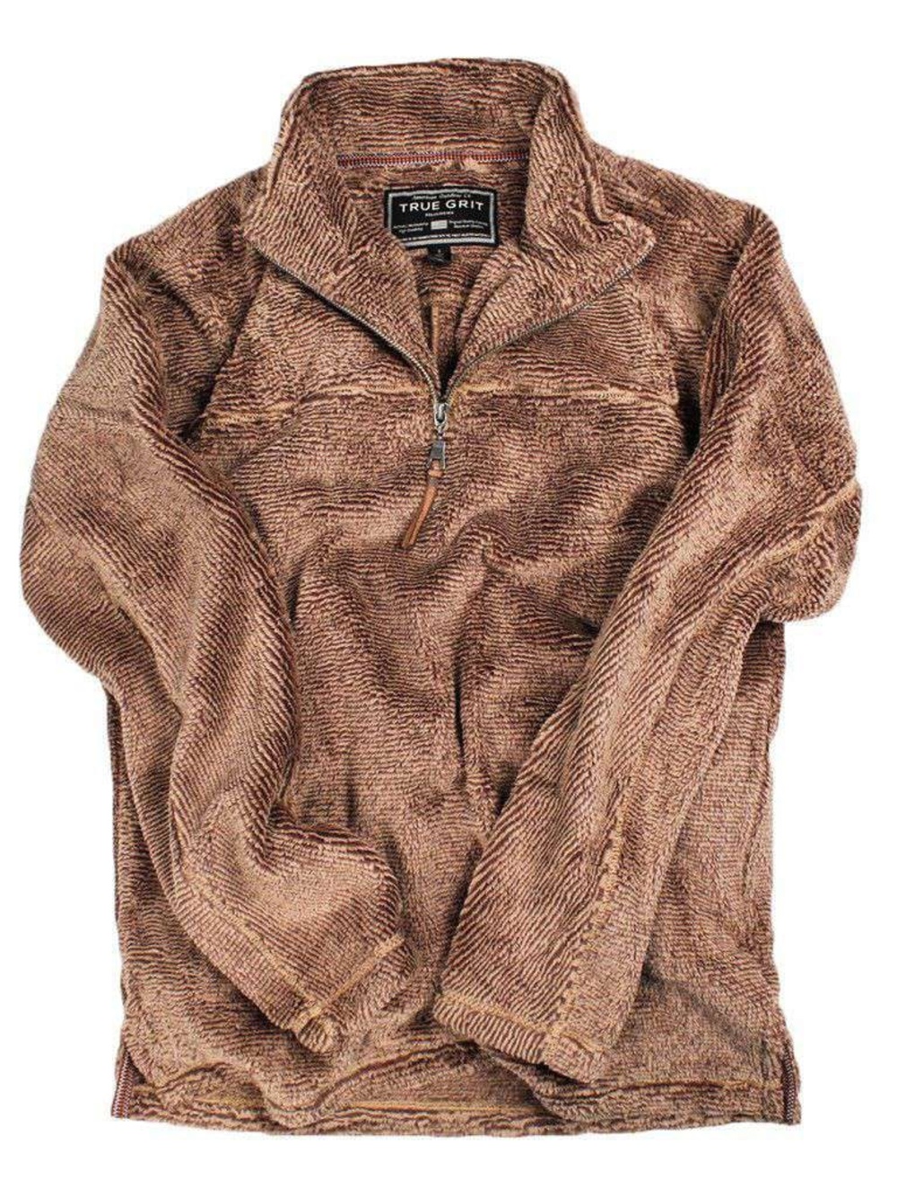 True Grit 1/2 Zip Fleece Stripe Pullover